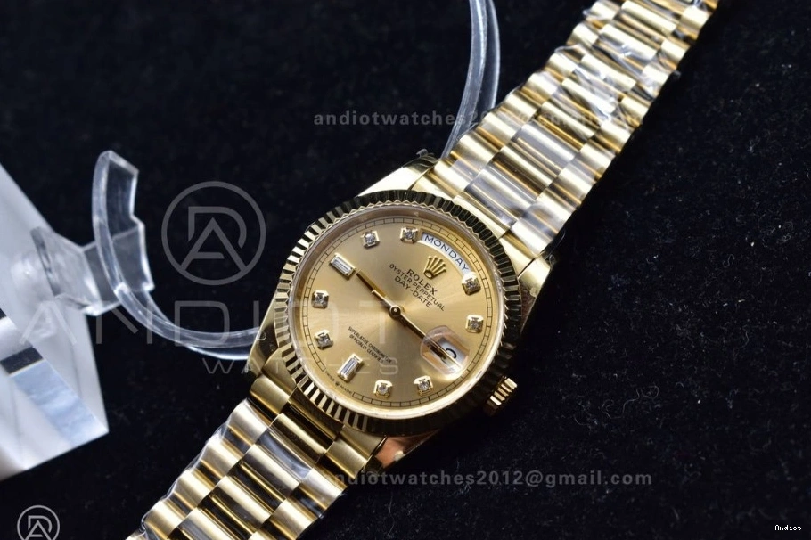 Version V2 36 YG Bracelet BPF A2836 DayDate On Best President 0218